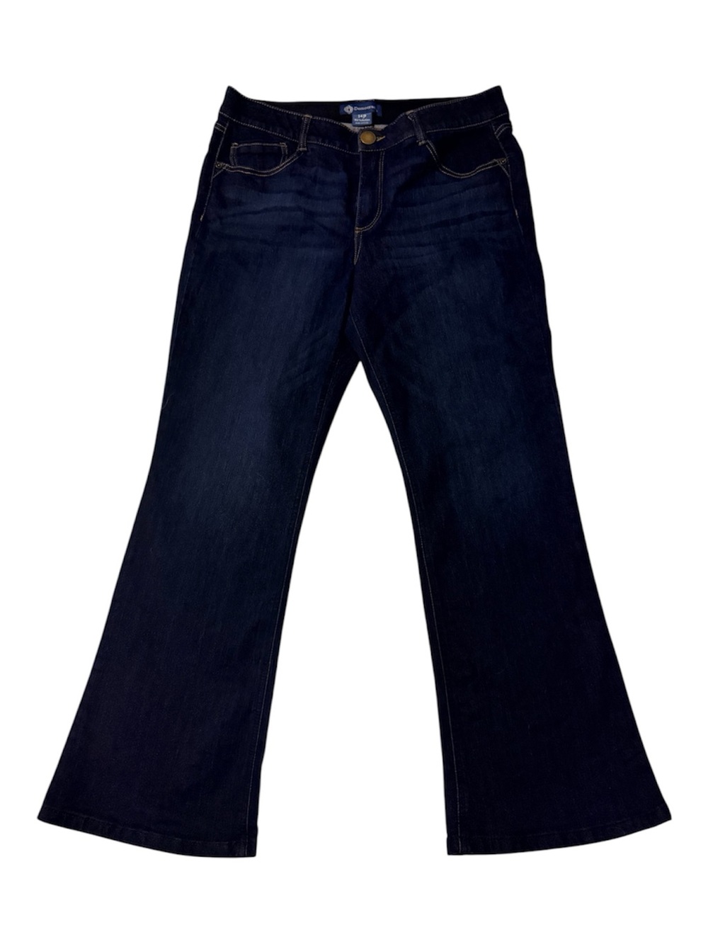 Democracy Dark Blue Denim Jeans with Brass Button